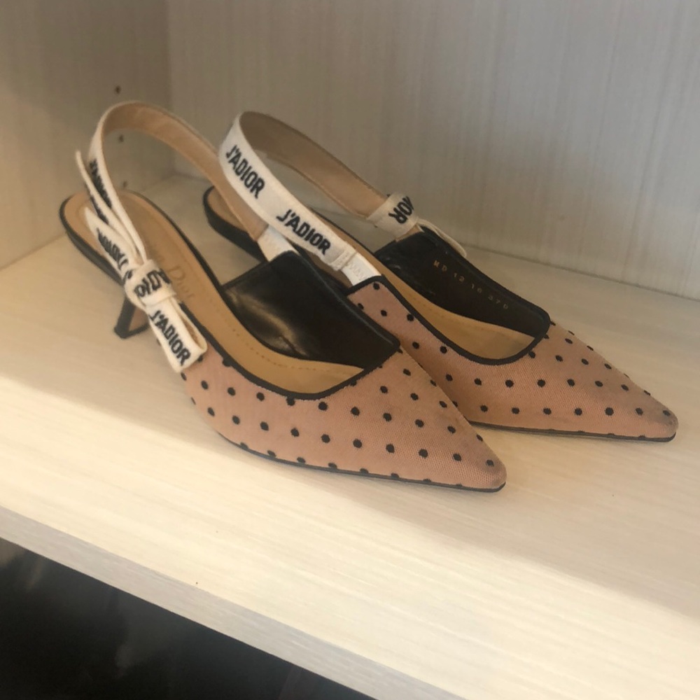 Christian Dior 37 sling back shoes